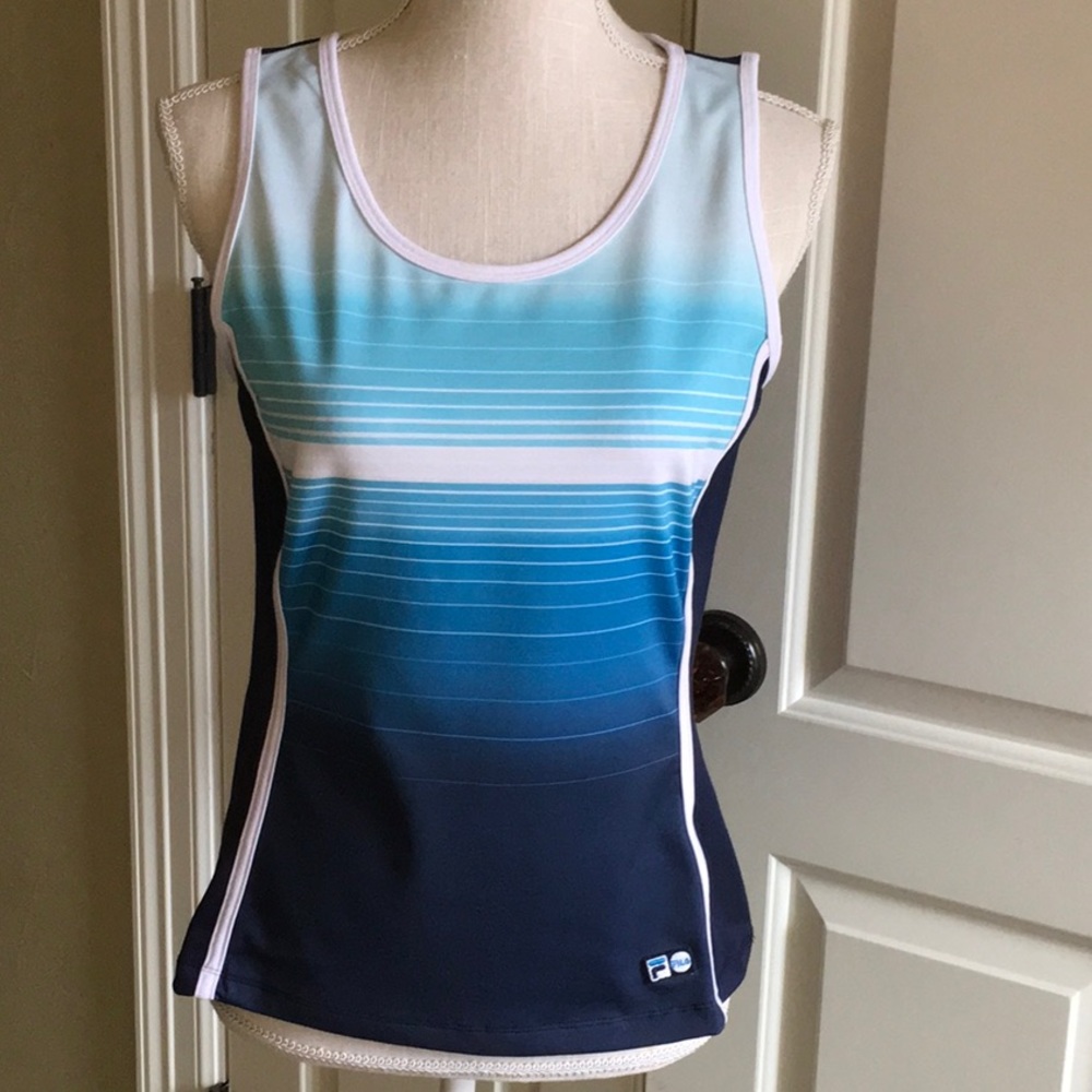 Navy and Blue FILA No Sleeve Top n Good Condition